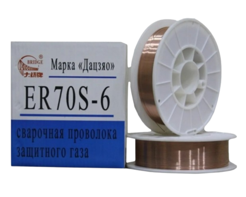 Мыспен қапталған дәнекерлеу сымы ER70S-6-0,8 мм (10 кг)