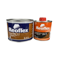 Reoflex 2K Acrylic Primer 3+1 Gray + Hardener, 0.5+0.17l