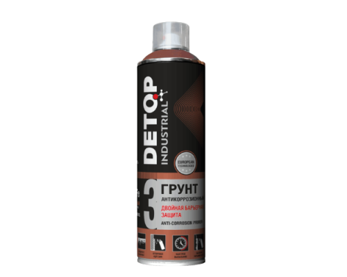 Anti-corrosion primer double barrier protection DETOP No. 3, red-brown, aerosol 650 ml