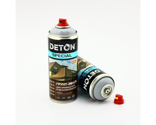 RAL 7040 DETON SPECIAL - Primer-enamel for metal tiles - Gray window - Aerosol, 520 ml