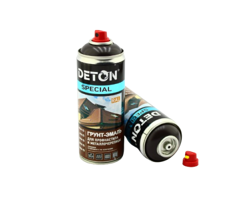 RAL 8019 DETON SPECIAL - Primer-enamel for metal tiles - Gray-brown - Aerosol, 520 ml