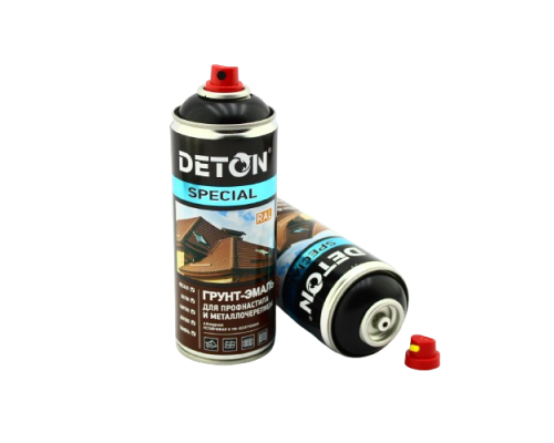 RAL 9005 DETON SPECIAL - Primer-enamel for metal tiles - Black - Aerosol, 520 ml