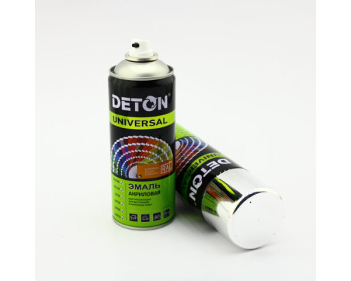 U9021 Aerosol paint “Deton Universal” color Chrome, glossy, acrylic, 520 ml “Deton”