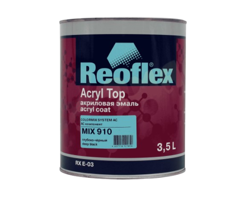 910 MIX Acrylic enamel 4+1, Deep black, 3.5l