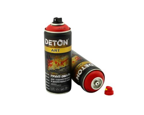 Primer enamel for artistic and decorative works DETON ART, Madrid red, aerosol 520 ml