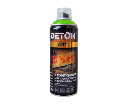 Primer enamel for artistic and decorative works DETON ART, Green Apple, aerosol 520 ml