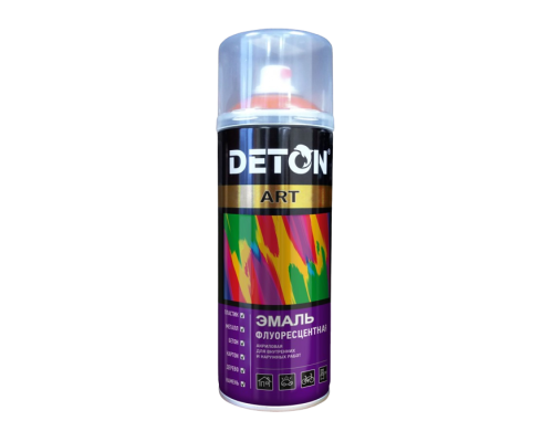 Флуоресцентті эмаль DETON ART қызғылт түсті, аэрозоль 520 мл