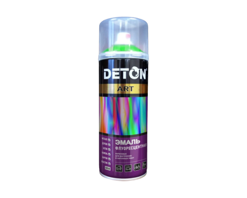 Fluorescent enamel DETON ART Green, aerosol 520 ml