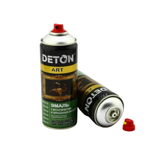 DETON ART - Metallic enamel - Chrome - Aerosol, 520 ml