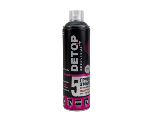 RAL 7024 DETOP №5 - Industrial anti-corrosion primer enamel - Graphite gray - Aerosol