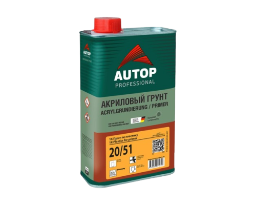 AUTOP 20/51 - Грунт по пластику 1К - серый - Банка, 1л